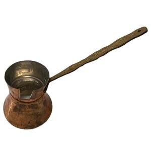 Antique Turkish Arabic Cezve Mocha Coffee Pot – Copper & Metal